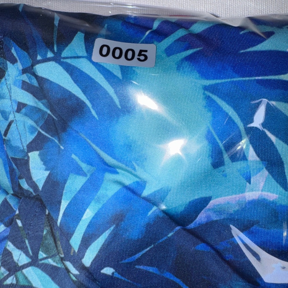 Reel Legends Womens Blue Tropical Leaf Keep-It-Cool Performance Dress S Pockets - Picture 11 of 11